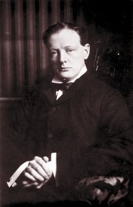 Portrett av Sir Winston Leonard Spencer Churchill (1874–1965), britisk politiker. av British Photographer
