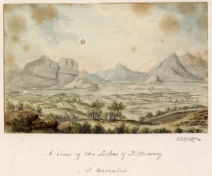 En serie skisser, utsikter i Storbritannia, kontinentet og Amerika 1772-1778 (akvarell) av British School