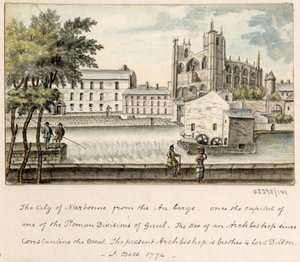 En serie skisser, utsikter i Storbritannia, kontinentet og Amerika 1772-1778 (akvarell) av British School
