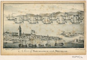 En serie skisser, utsikter i Storbritannia, kontinentet og Amerika 1772-1778 (akvarell) av British School
