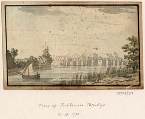 En serie skisser, utsikter i Storbritannia, kontinentet og Amerika 1772-1778 (akvarell) av British School