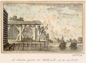 En serie skisser, utsikter i Storbritannia, kontinentet og Amerika 1772-1778 (akvarell) av British School
