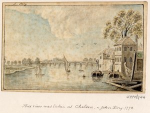 En serie skisser, utsikter i Storbritannia, kontinentet og Amerika 1772-1778 (akvarell) av British School