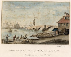 En serie skisser, utsikter i Storbritannia, kontinentet og Amerika 1772-1778 (akvarell) av British School