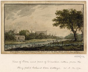 En serie skisser, utsikter i Storbritannia, kontinentet og Amerika 1772-1778 (akvarell) av British School