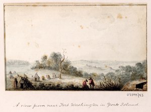 En serie skisser, utsikter i Storbritannia, kontinentet og Amerika 1772-1778 (akvarell) av British School