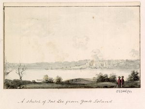 En serie skisser, utsikter i Storbritannia, kontinentet og Amerika 1772-1778 (akvarell) av British School