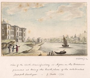 En serie skisser, utsikter i Storbritannia, kontinentet og Amerika 1772-1778 (akvarell) av British School