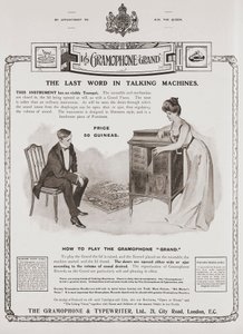 Reklame for The Gramophone Company av British School