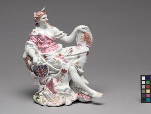 Britannia, Longton Hall porselensfabrikk, ca. 1756 av British School