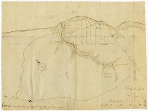 Kart over Yorktown, Virginia, oktober 1781