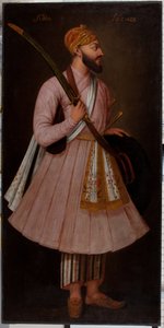 Sidde Sazuze (oil on canvas) av British School