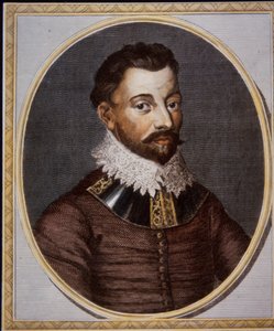 Sir Francis Drake, handelsmann og privatist (farget gravering) av British School
