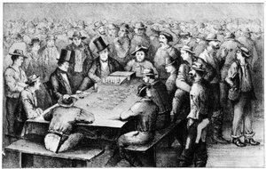 Gambling i gruvene, Faro, California, 1800-tallet 1937.