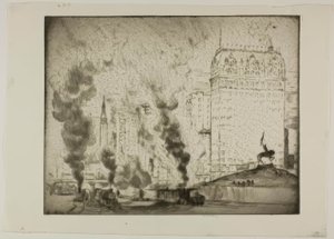 Chicago - Logan-Denkmal von Bror Julius Olsson Nordfeldt