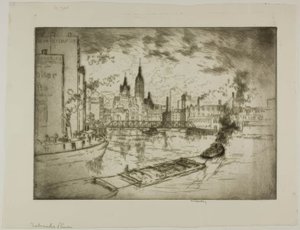 Der Milwaukee River von Bror Julius Olsson Nordfeldt