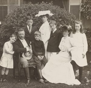 President Theodore Roosevelt, hans kone Edith og familie av Brothers Pach