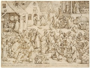 Caritas veldedighet, 1559 av Bruegel