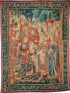 Historien om Troja. Benådningen av Helen, ca. 1520