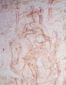 Triumph of Death, av Buonamico di Cristofano kjent som Buffalmacco (aktiv begynnelsen av 1300-tallet), sinopia.