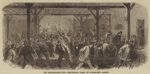 Marseillaise Hall, Belleville, Paris, på Rocheforts arrest av Burn Smeeton