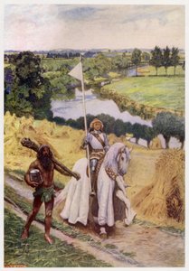 "Tidlig en sommerdag" (farge litho)