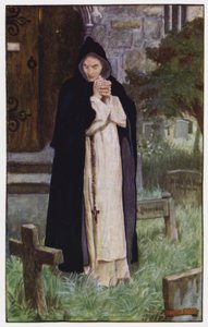Illustrasjon for The Cloister and The Hearth av Charles Reade (farge litho) av Byam (after) Shaw