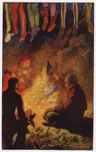 Illustrasjon for The Cloister and The Hearth av Charles Reade (farge litho) av Byam (after) Shaw