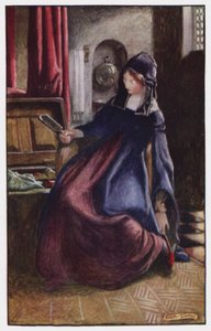 Illustrasjon for The Cloister and The Hearth av Charles Reade (farge litho) av Byam (after) Shaw