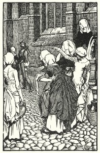 Illustrasjon for The Cloister and The Hearth av Charles Reade (litho) av Byam (after) Shaw