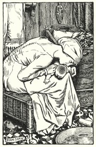 Illustrasjon for The Cloister and The Hearth av Charles Reade (litho) av Byam (after) Shaw
