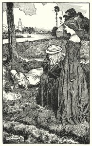 Illustrasjon for The Cloister and The Hearth av Charles Reade (litho) av Byam (after) Shaw