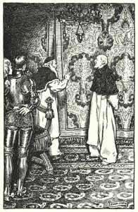 Illustrasjon for The Cloister and The Hearth av Charles Reade (litho) av Byam (after) Shaw