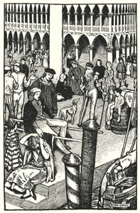 Illustrasjon for The Cloister and The Hearth av Charles Reade (litho)