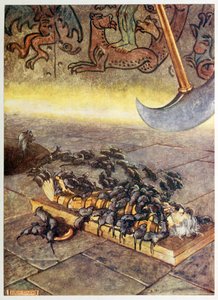 De svermet over meg i stadig akkumulerende hauger., fra Selected Tales of Mystery, pub. 1909. av Byam Shaw
