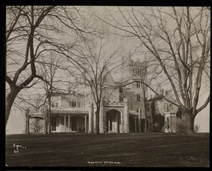 Helen Gould-godset (avdøde Jay Gould-residens) i Tarrytown, New York, 1893-94 (sølvgelatintrykk) av Byron Company