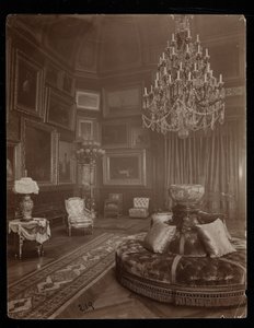 Mrs. William Astor-residensen, 5th Avenue og 34th Street, New York, 1894 (sølv gelatintrykk) av Byron Company