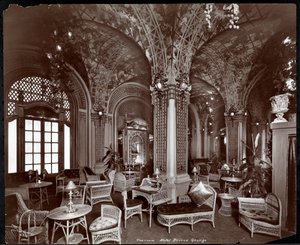 The Tea Room på Hotel Prince George, 1907 (sølv gelatintrykk) av Byron Company