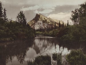 Mount Rundle, Banff, Alt 9 665 fot (fargebilde)