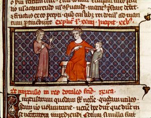 Adopsjon av et barn (miniatyr av Byzantine