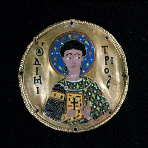 Bust of St. Demetrius, enamel, Byzantium   1126249   no       norwegian Successfully Translated  Original: Saint Peter, 1799. Translat: Saint Peter, 1799. 1144694 no norwegian Successfully Translated Original: Naakte vrouw die haar borst aanraakt Translat: av Byzantine