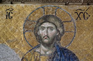 Deesis Kristus i Hagia Sophia (mosaikk) av Byzantine