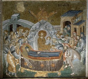 Jomfruens sovesal (mosaikk av Byzantine