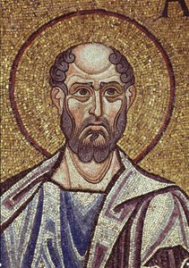 Profeten Obadiah Detalj av interiørmosaikker i St. Marks-basilikaen, 1100-tallet av Byzantine Byzantine
