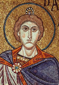 Profeten Daniel (6. århundre). Verk av en bysantinsk mester, mosaikk, detalj av dekorasjonen av Markuskirken i Venezia (Italia) av Byzantine School