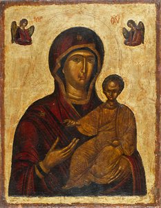 The Virgin Hodegetria, 1500-tallet. av Byzantine icon.