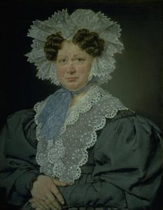 Kammerherre Kirsten Stampe f. Kaas (1766-1842) giftet seg 1793 med kammerherre Holger Baron Stampe til Nysø