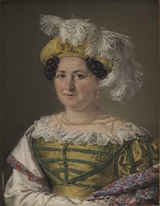 Portrett av fru Pauline Hagen av C.A. Jensen