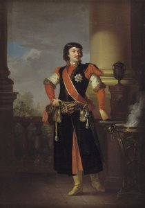 Portrett av grev Rzewuski, polsk ambassadør i Danmark av C.A. Lorentzen