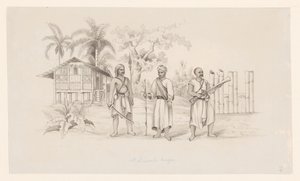 Atkinesiske tropper (tittel på objekt) av C.D. Wulf (attributed to)